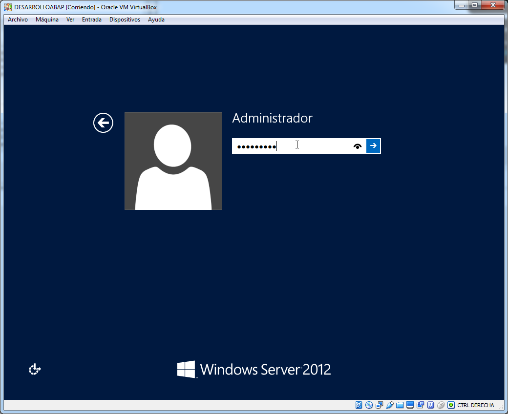 Acceso a Windows 2012 R2 Server